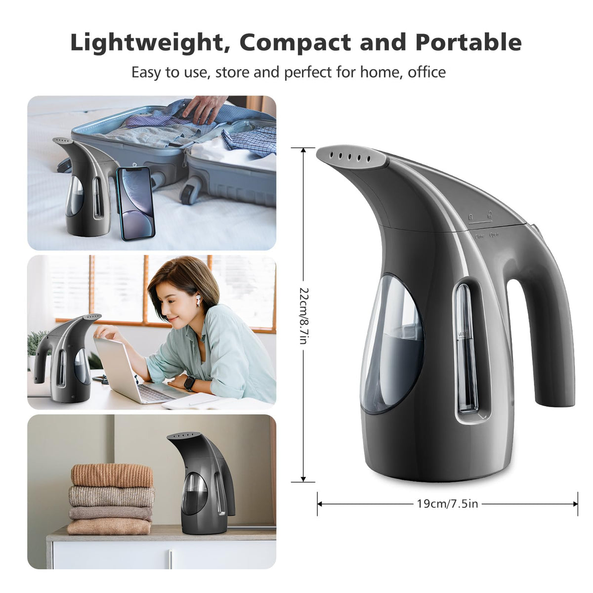 Portable Handheld 240ml 700W Clothes Steamer X18282