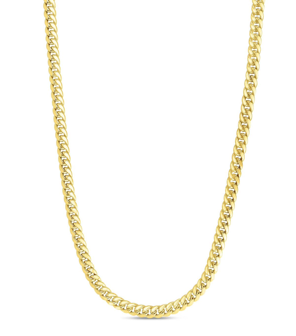 10k Yellow Gold 7mm Miami Cuban Link Chain Necklace P685002