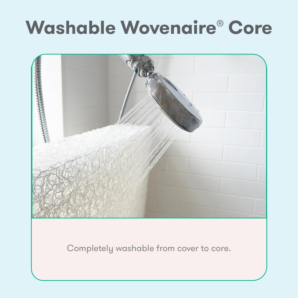 Grey Breathable Washable Crib Mattress & Toddler Bed Z360308