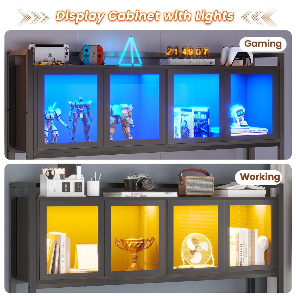 L Shaped Gaming Corner Desk with Drawers A8589