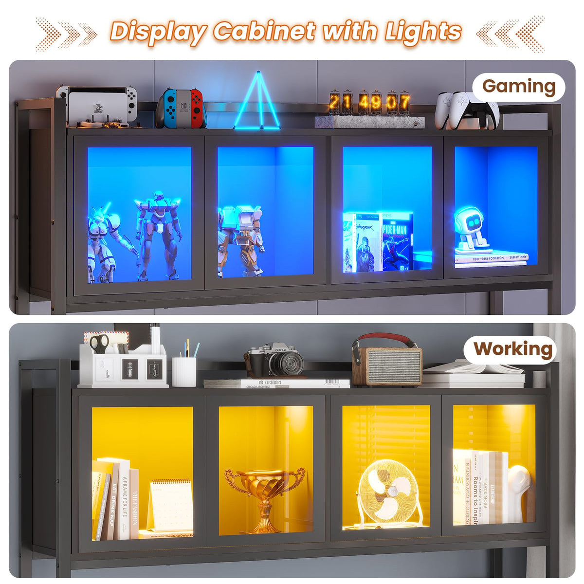 L Shaped Gaming Corner Desk with Drawers A8589
