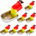 8 Pack Stainless Steel Auto Fill Chicken Waterer Cups I62016