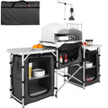 Folding Aluminum Camping Kitchen Table with Storage Bag G1554