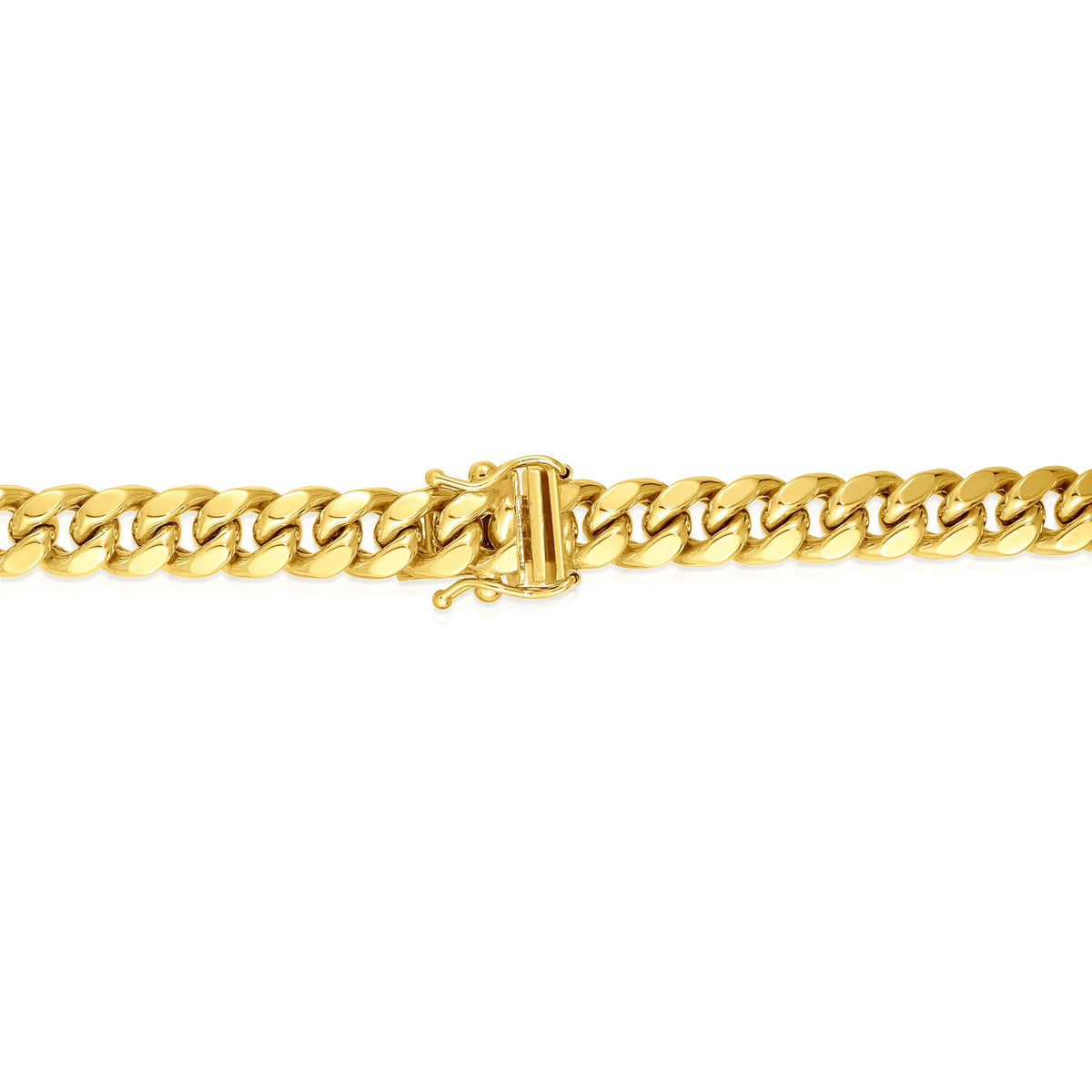 10k Yellow Gold 7mm Miami Cuban Link Chain Necklace P685002