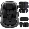 Infant Car Seat Insert with Adjustable Head Support, Black Q824
