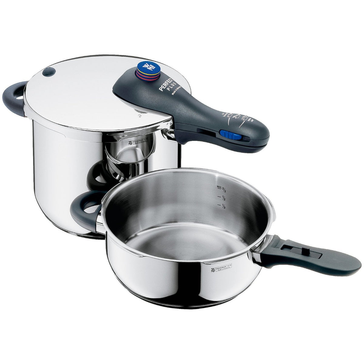 6-1/2-liter & 3-liter Stainless-Steel Pressure Cookers V712558