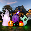 8FT Inflatable Ghost Cat Pumpkin J786