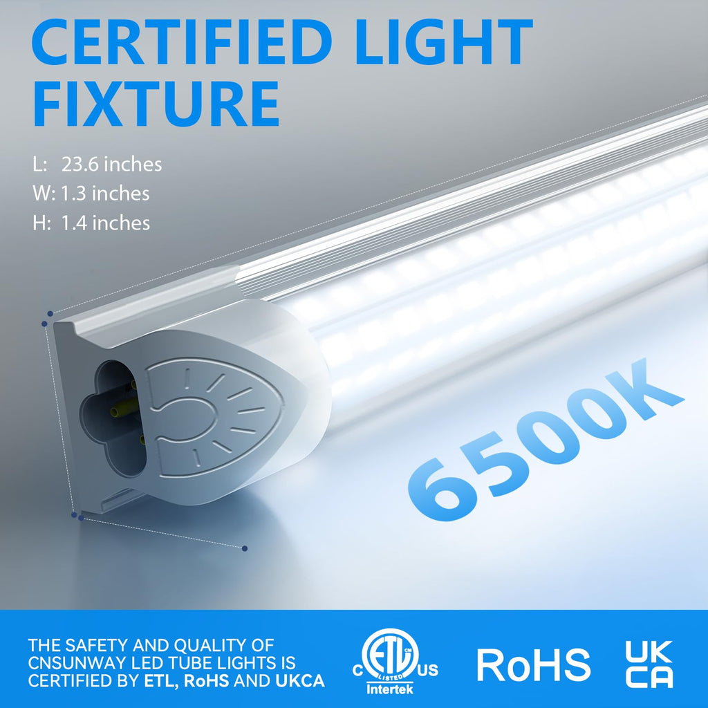 2FT 25W 3750LM 6500K Linkable LED Shop Light F86771