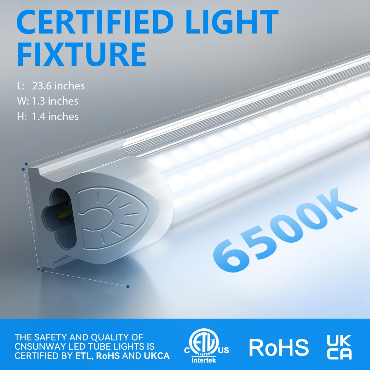 2FT 25W 3750LM 6500K Linkable LED Shop Light F86771