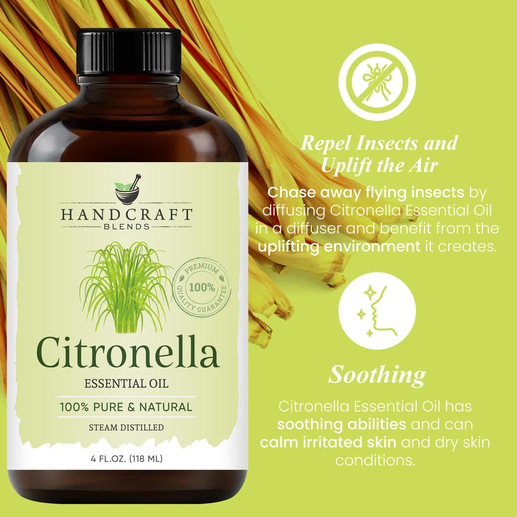 Lavender and Citronella Essential Oils 2 x 4 Fl Oz B45473