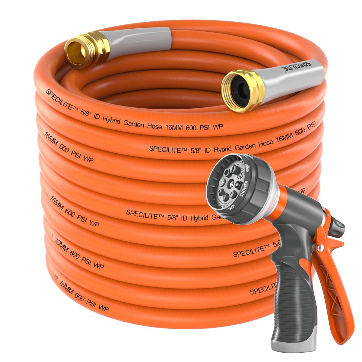 Garden Water Hose 50 ft x 5/8" Heavy Duty Flexible A52450