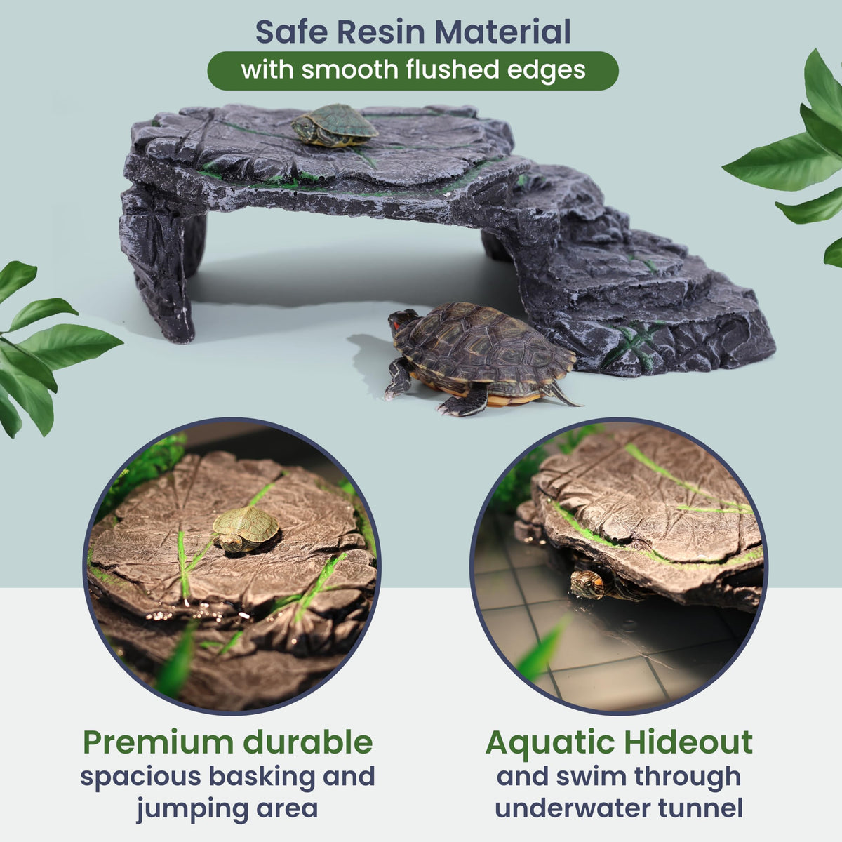 Black Turtle Tank Kit with Filter, UVB Lamp and Basking Platform S8735