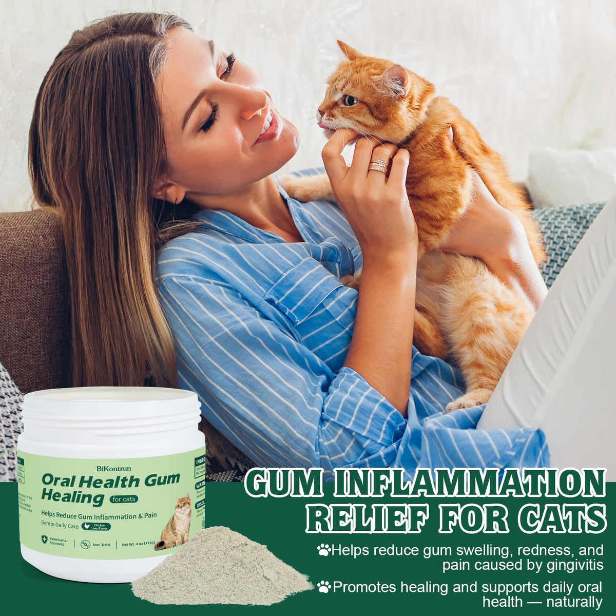 Natural Plant-Based Cat Oral Care 4 oz P22168