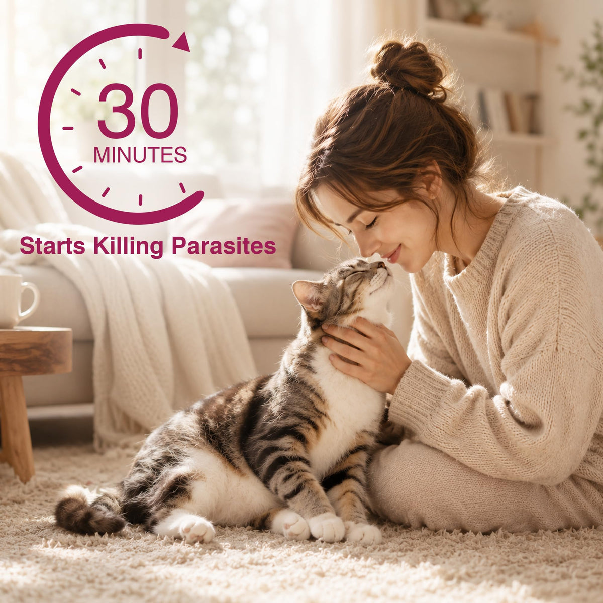 Broad-Spectrum Dewormer for Cats and Kittens, 12 Tablets P846