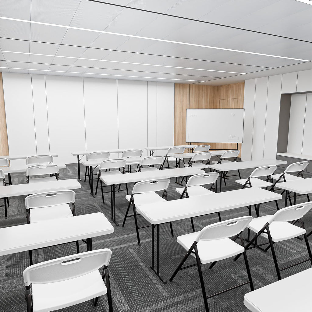 White Plastic Folding Chairs L877