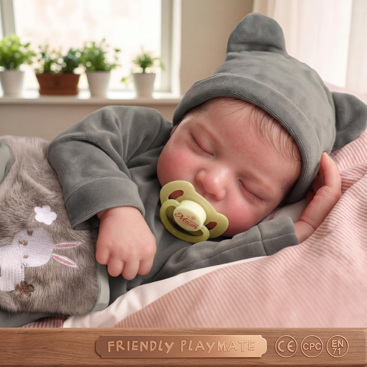 20 Inch Realistic Newborn Baby Doll with Poseable Body F62338