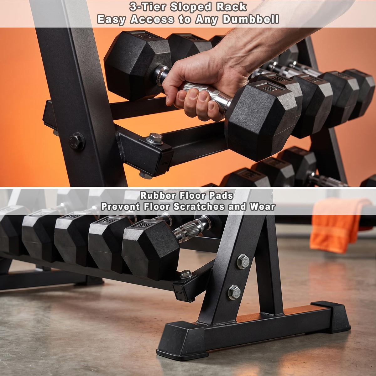 Dumbbell Set with Rack J5140