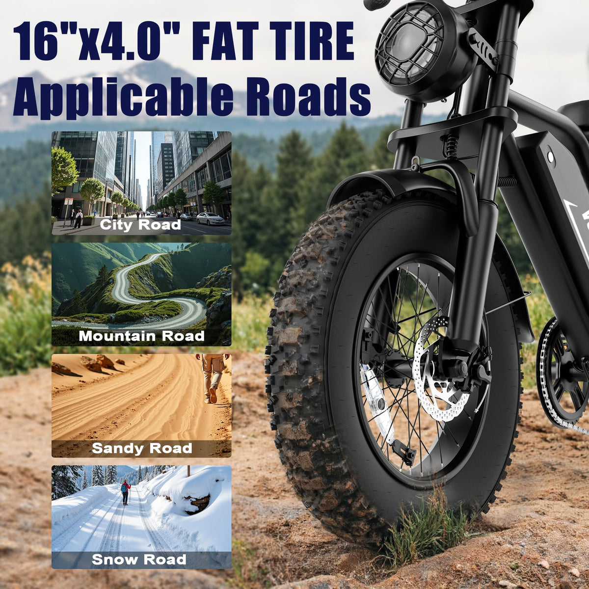 1500W Peak Motor Full Suspension Electric eBike E160
