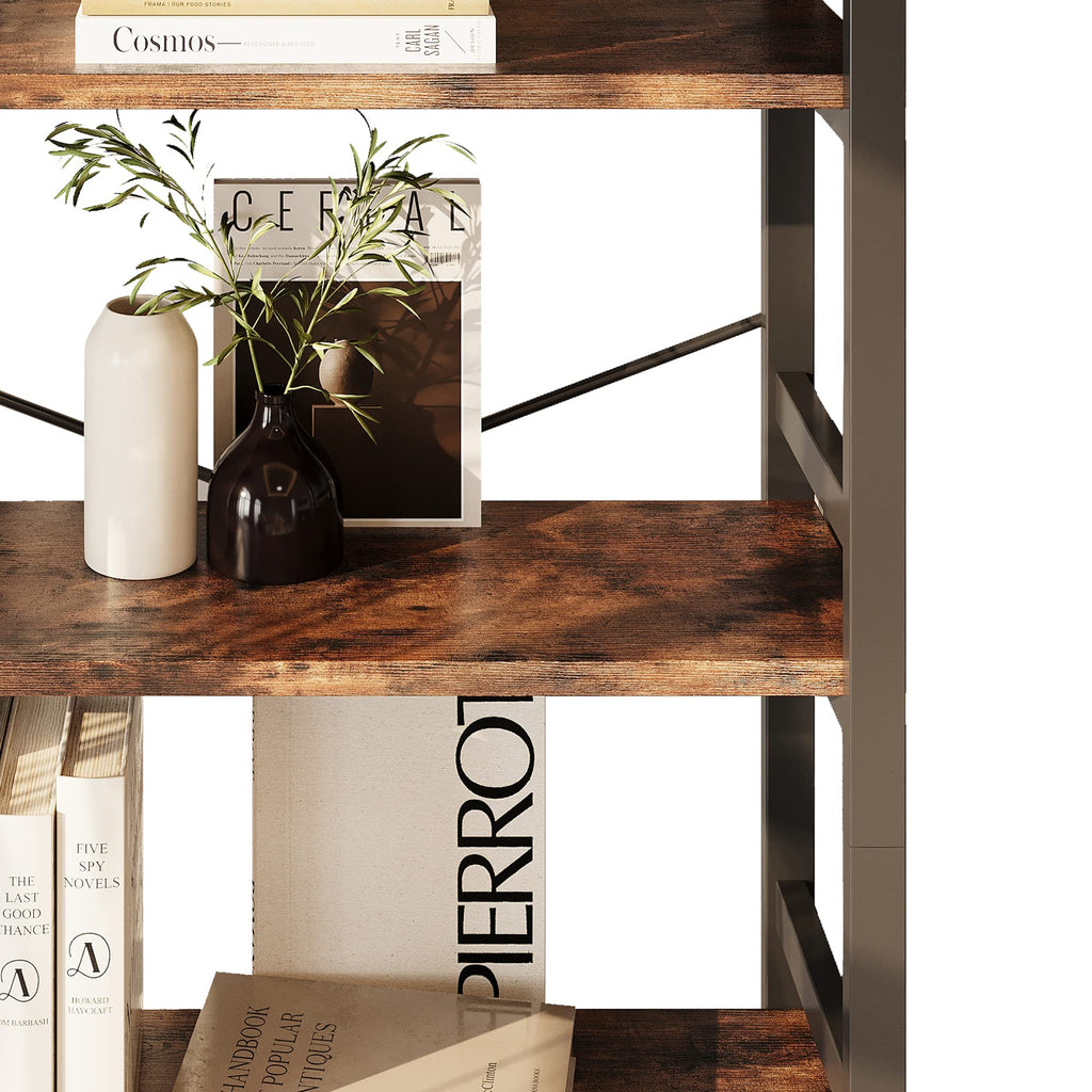 31.5" 5-Tier Industrial Bookshelf W65143