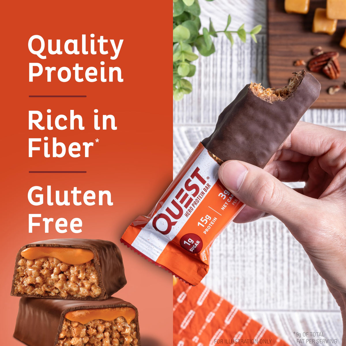 Salted Caramel Protein Shake 4 Count and Chocolate Caramel Pecan Protein Bar 12 Count Z23516