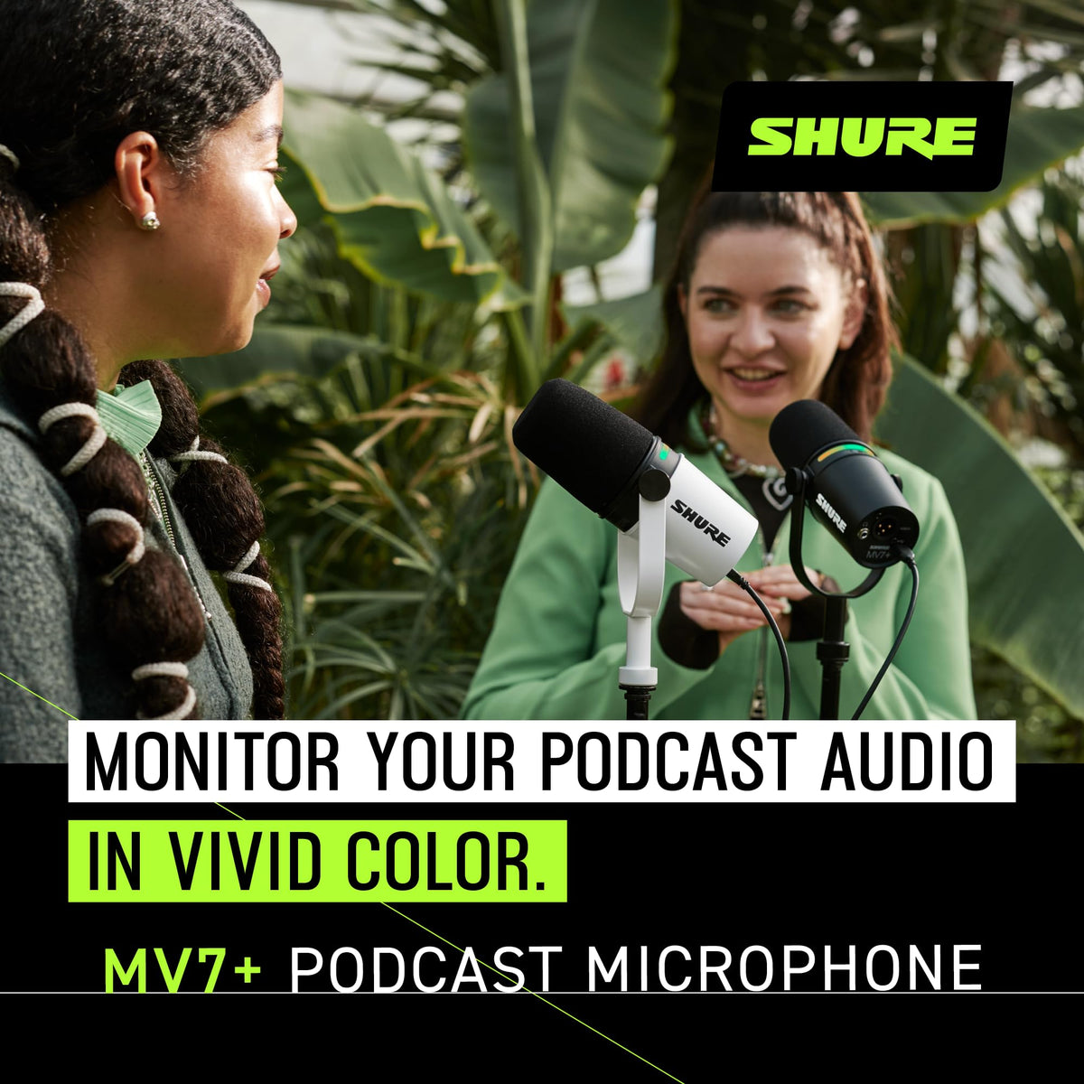 Black USB-C XLR Dynamic Podcast Mic with Stand I69593