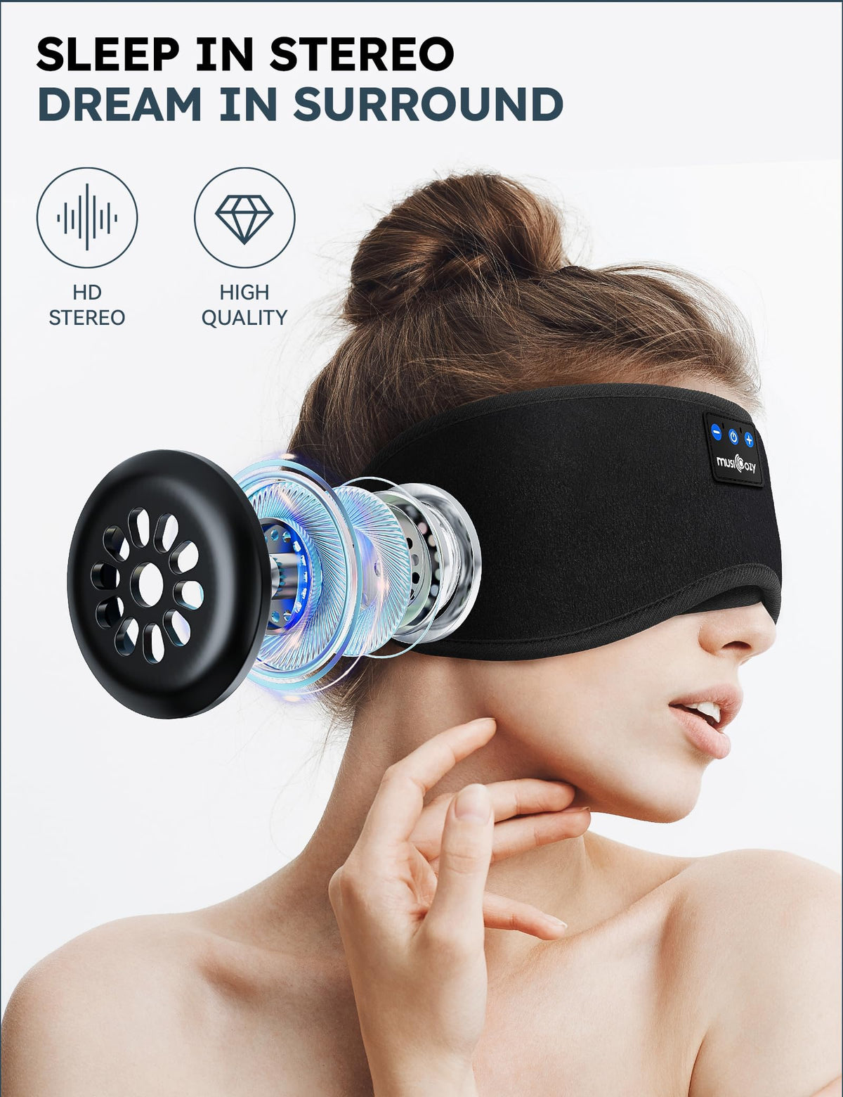 Bluetooth Sleep Mask with Headphones V924