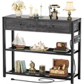 32" Entryway Table with Outlets and Drawers P150944