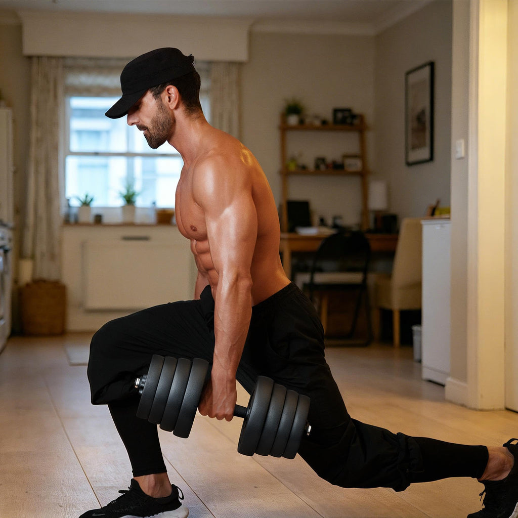 Adjustable Dumbbell Set with Spinlock Collars U831428