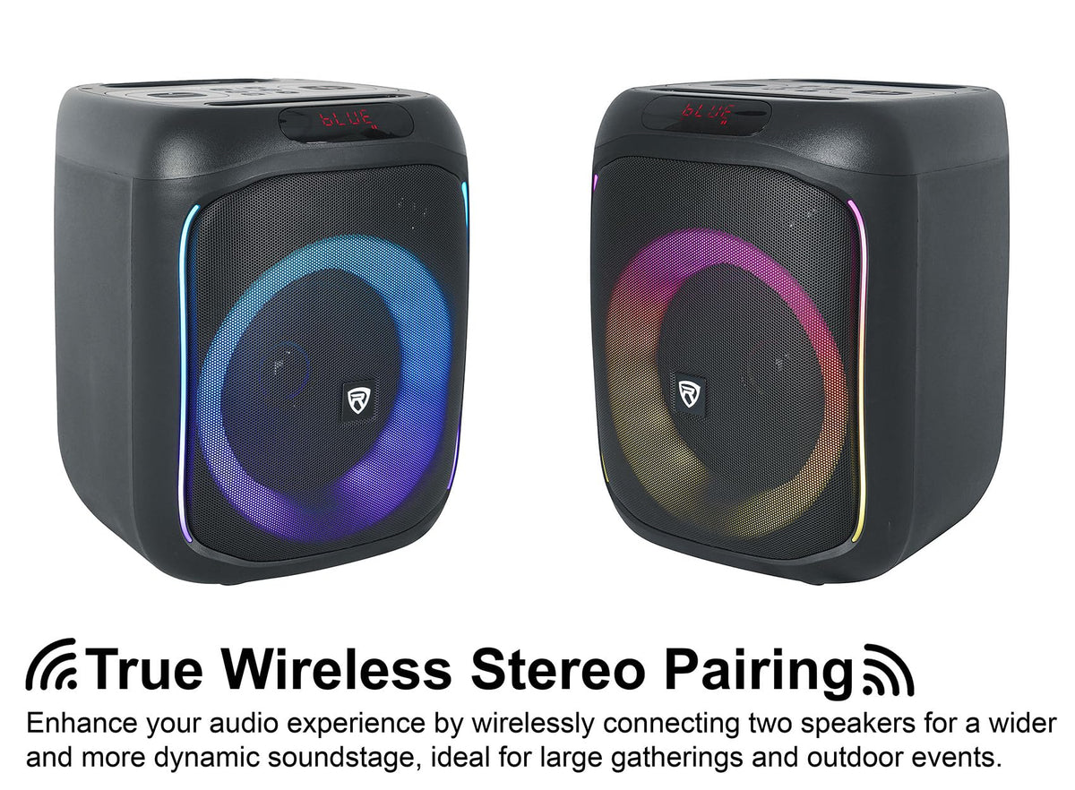 6.5" LED Bluetooth Speaker 2-Pack E624154