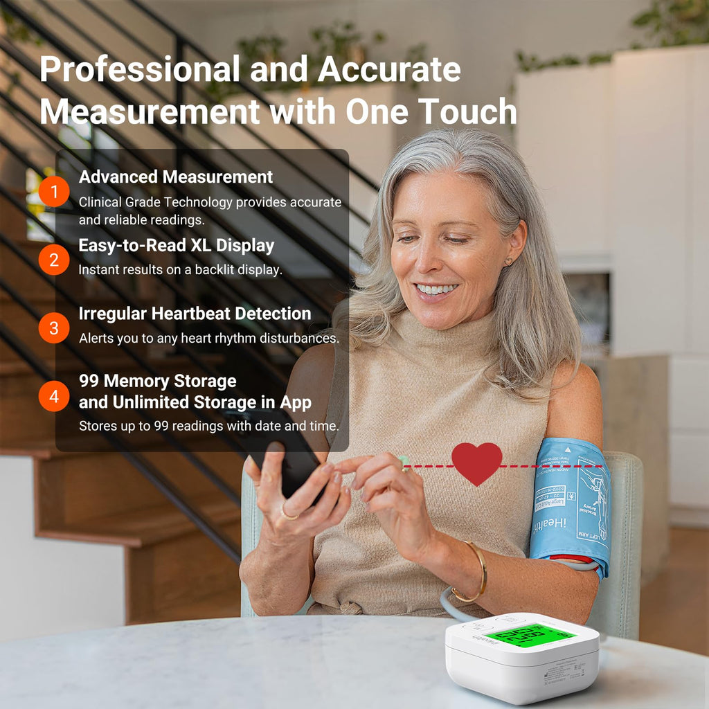 Upper Arm Blood Pressure Monitor with Wide-Range Cuff X31108