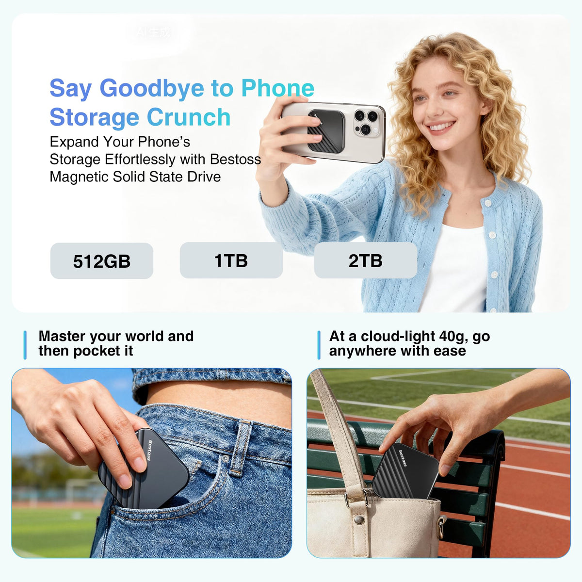 512GB Portable Magnetic SSD H1274