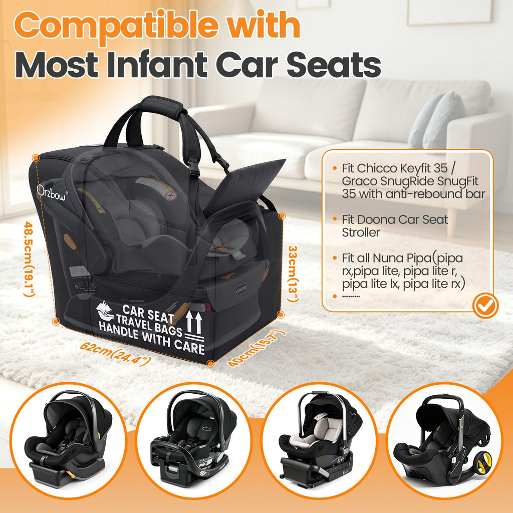Infant Car Seat Travel Backpack Bag P615