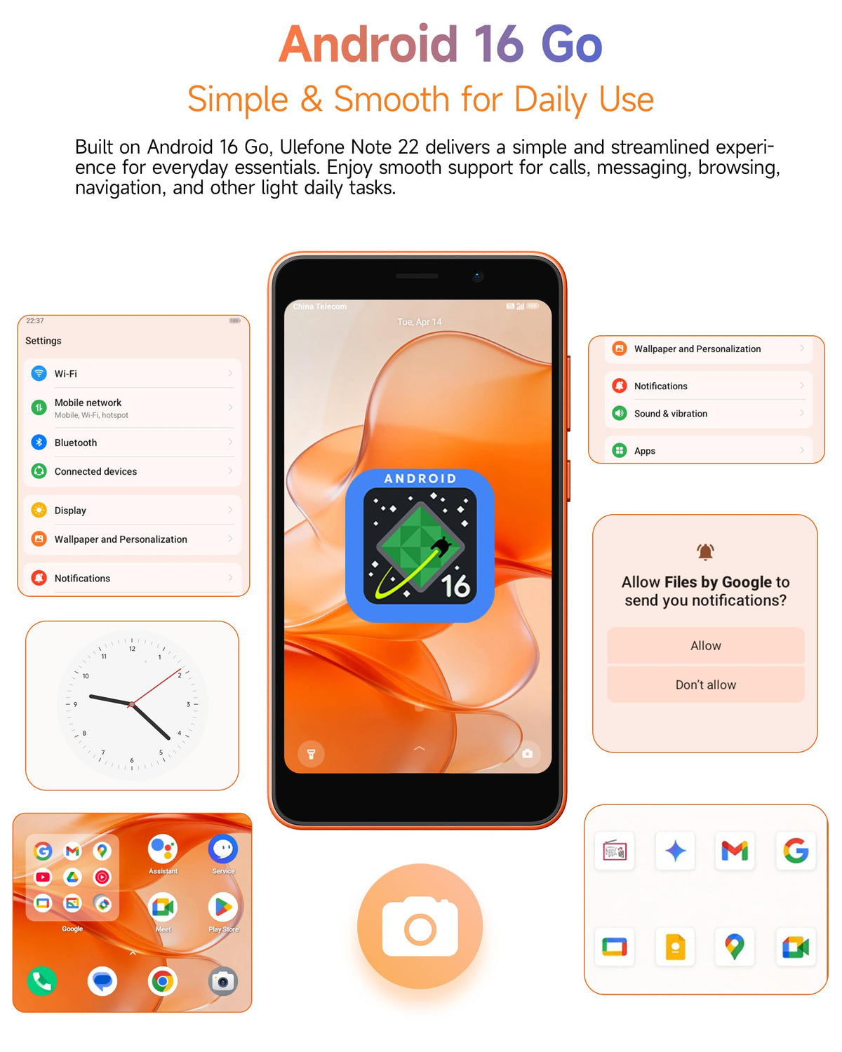 Unlocked 5" Compact 4G Smartphone U13322