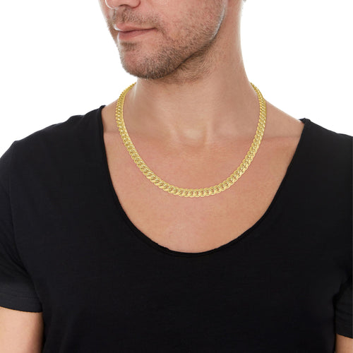 10k Yellow Gold 7mm Miami Cuban Link Chain Necklace P685002
