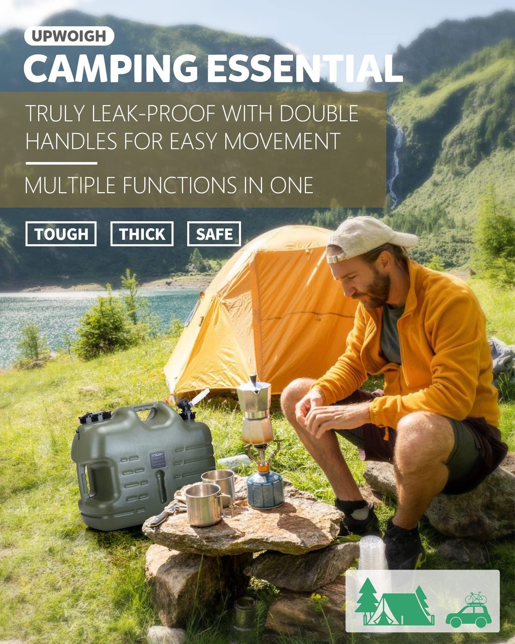 8.2 Gal Camping Water Jug with Spigot J175