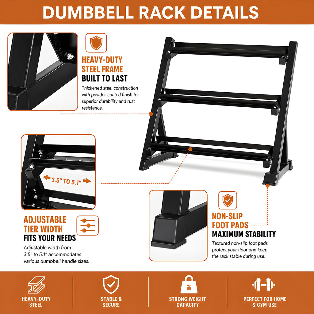 Dumbbell Set with Rack J5140