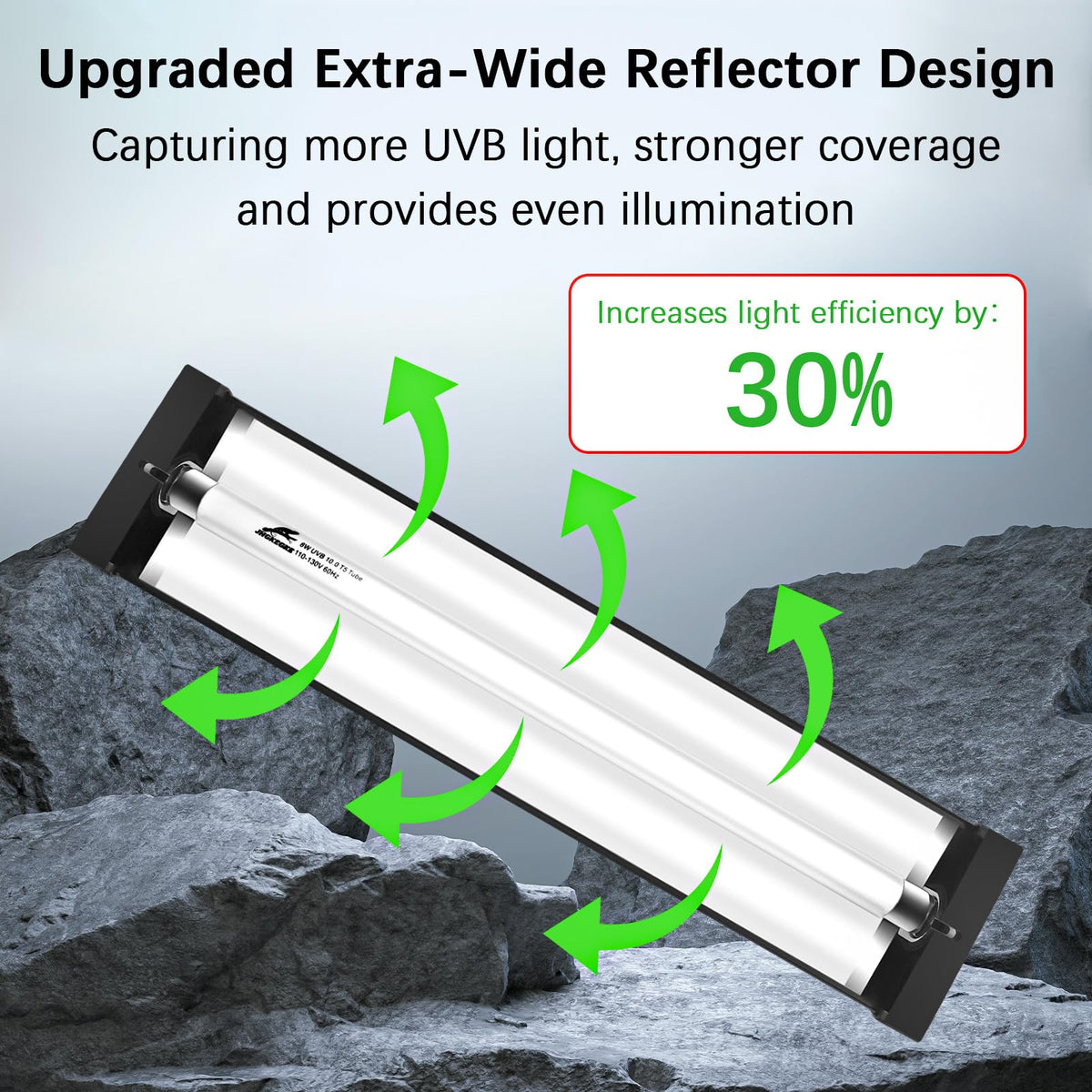 8W UVA UVB Reptile Light Fixture Combo Kit X268