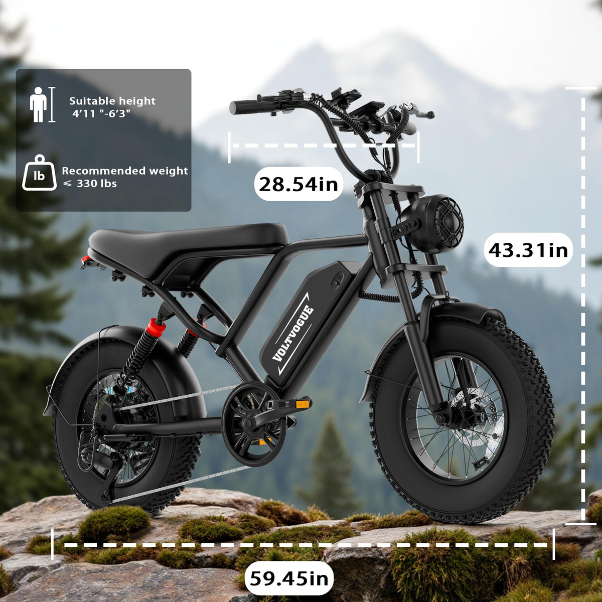 1500W Peak Motor Full Suspension Electric eBike E160