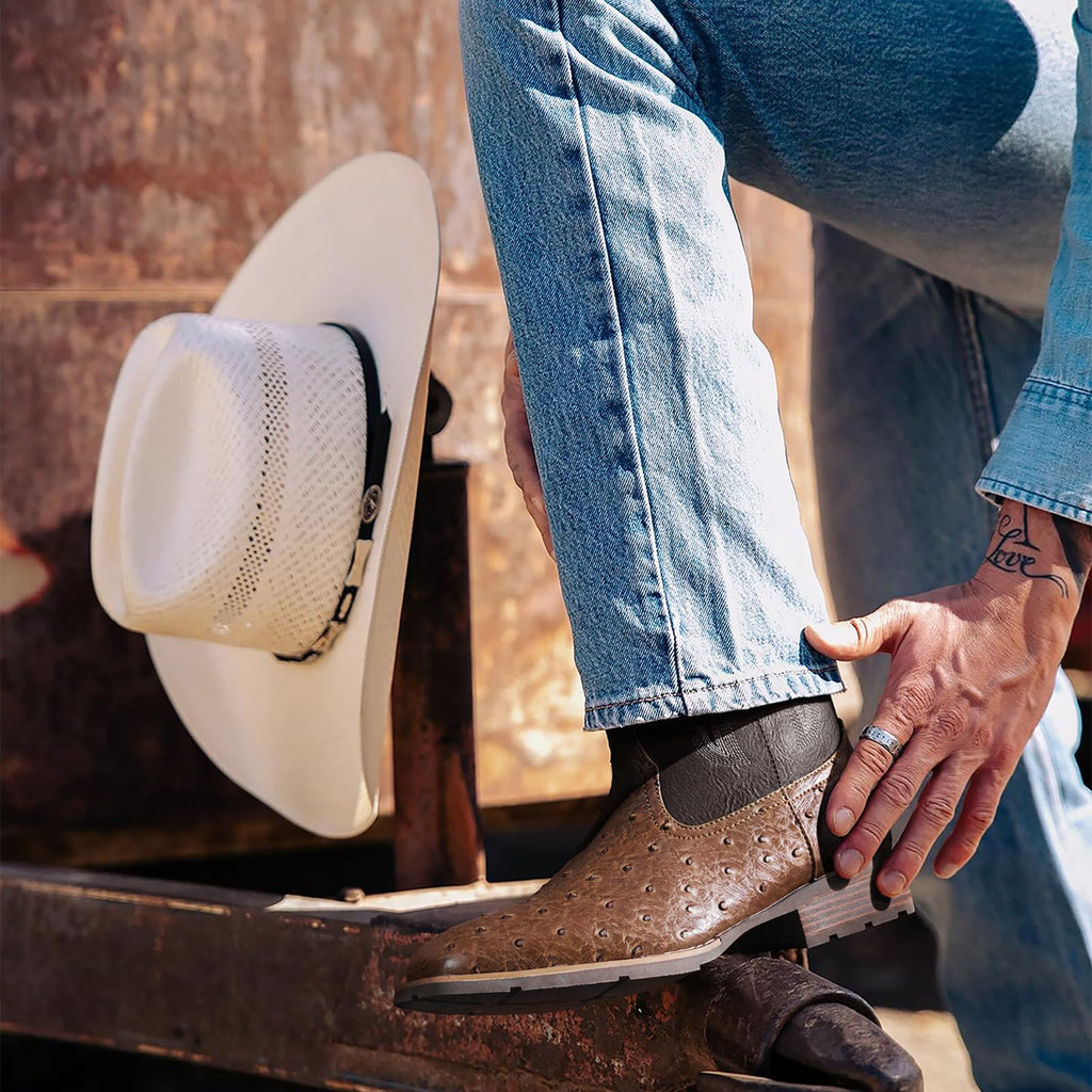 Cowboy Boots for Men with Square Toe U302
