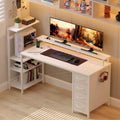 51 Inch White Gaming Desk with Drawers N455071