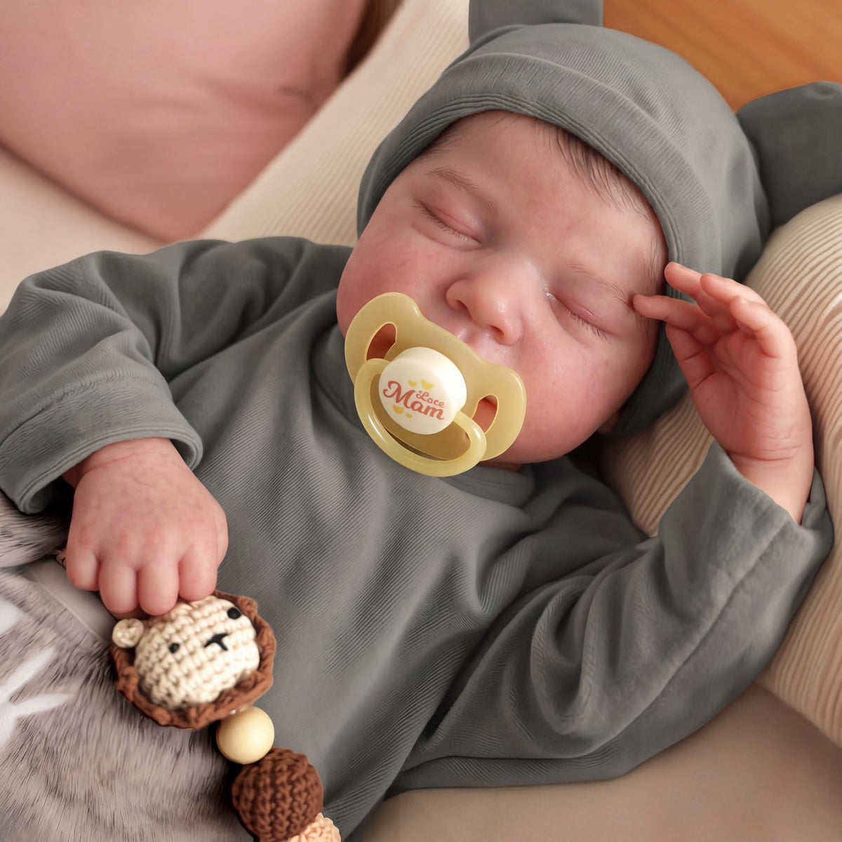 20 Inch Realistic Newborn Baby Doll with Poseable Body F62338