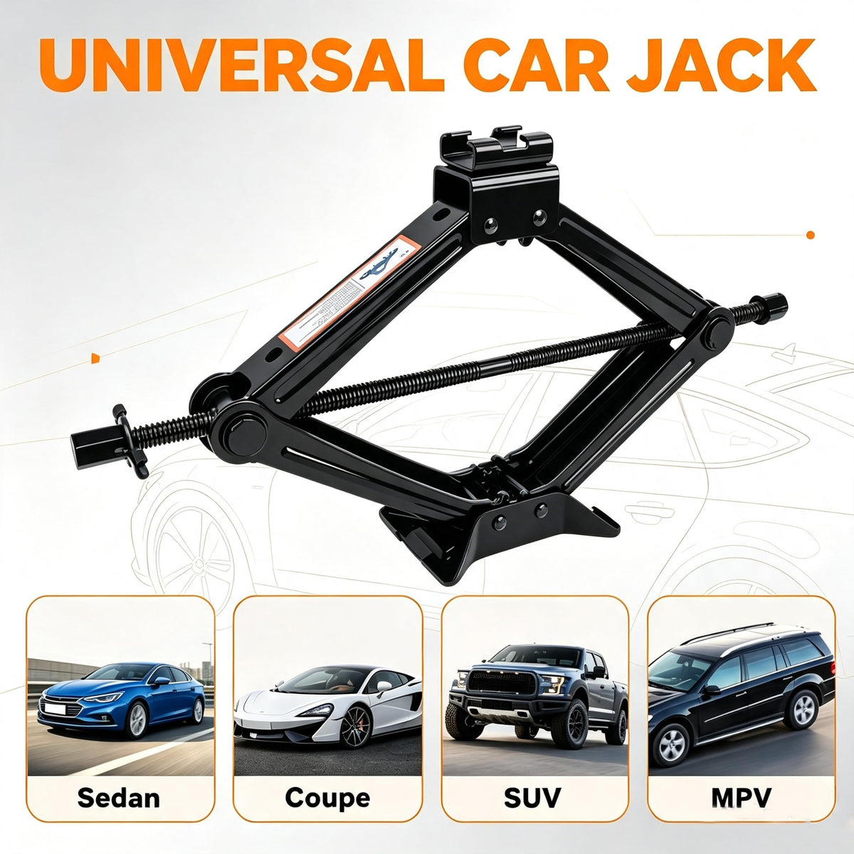 3 Ton Scissor Jack Kit with Storage Bag X37371