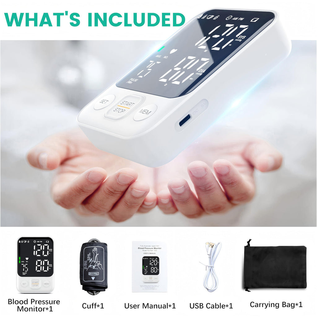 FDA Cleared Upper Arm Blood Pressure Monitor V15629