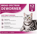 Broad-Spectrum Dewormer for Cats and Kittens, 12 Tablets P846