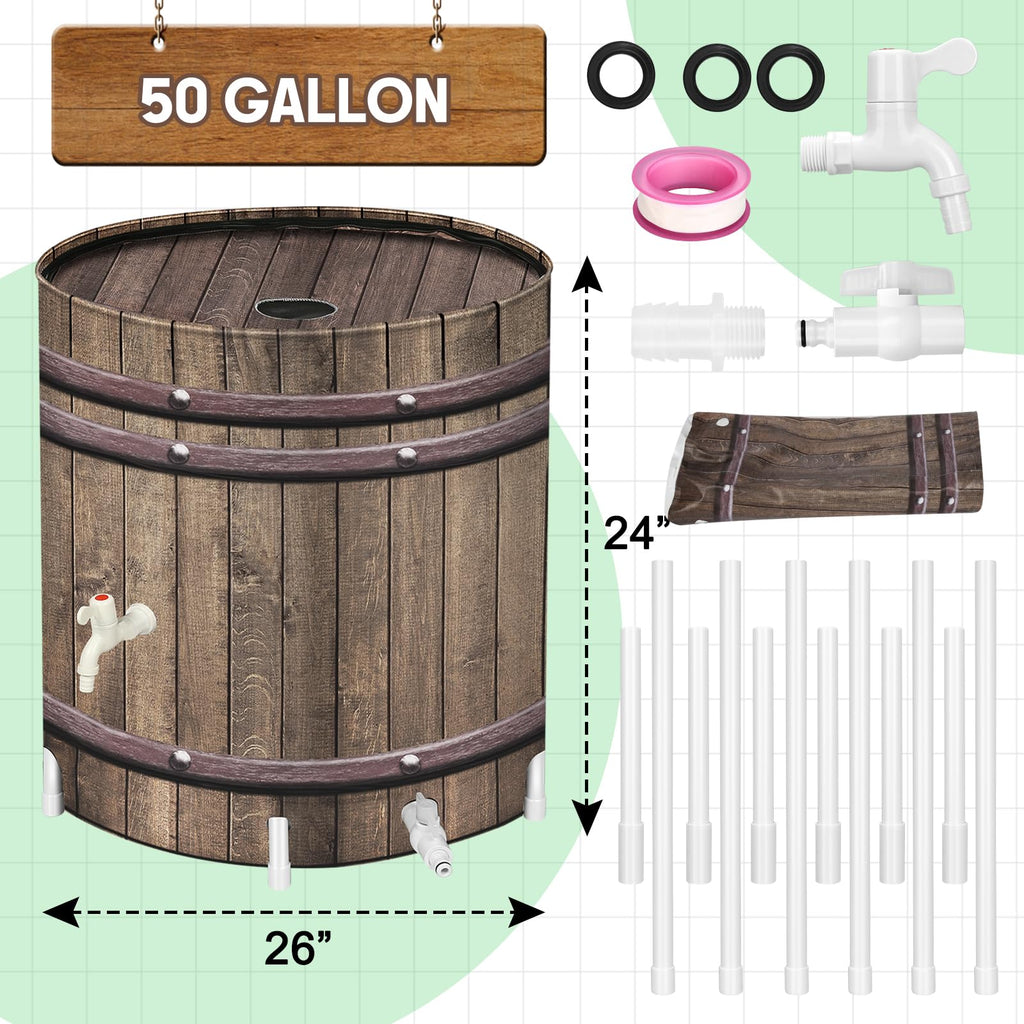 50 Gallon Collapsible Rain Barrel Q8430