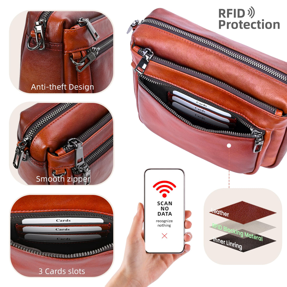 Leather Crossbody Bag Z419301