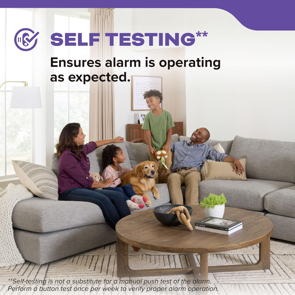 Smoke & Carbon Monoxide Detector, AA Battery-Powered, 3 Pack F76852