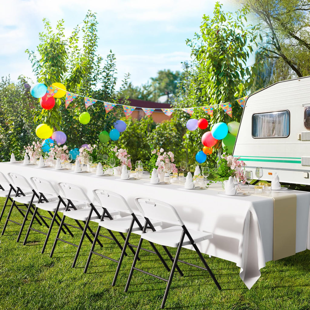 White Plastic Folding Chairs L877