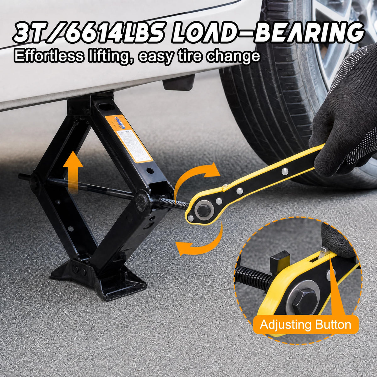 3 Ton Scissor Jack Kit with Storage Bag X37371